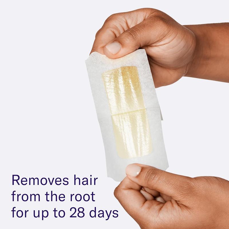 Flamingo Body Wax Kit - 20 Large & 8 Medium Wax Strips with 6 Post-Wax Cloths for Smooth Skin - Best of Beauty 2024 Award Winner Hair Removal