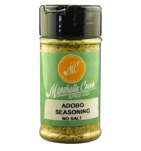 Marshalls Creek Spice Co. Adobo Seasoning No Salt Flavor Garlic 2.25-ounce Jar with Garlic Oregano Turmeric & Black Pepper