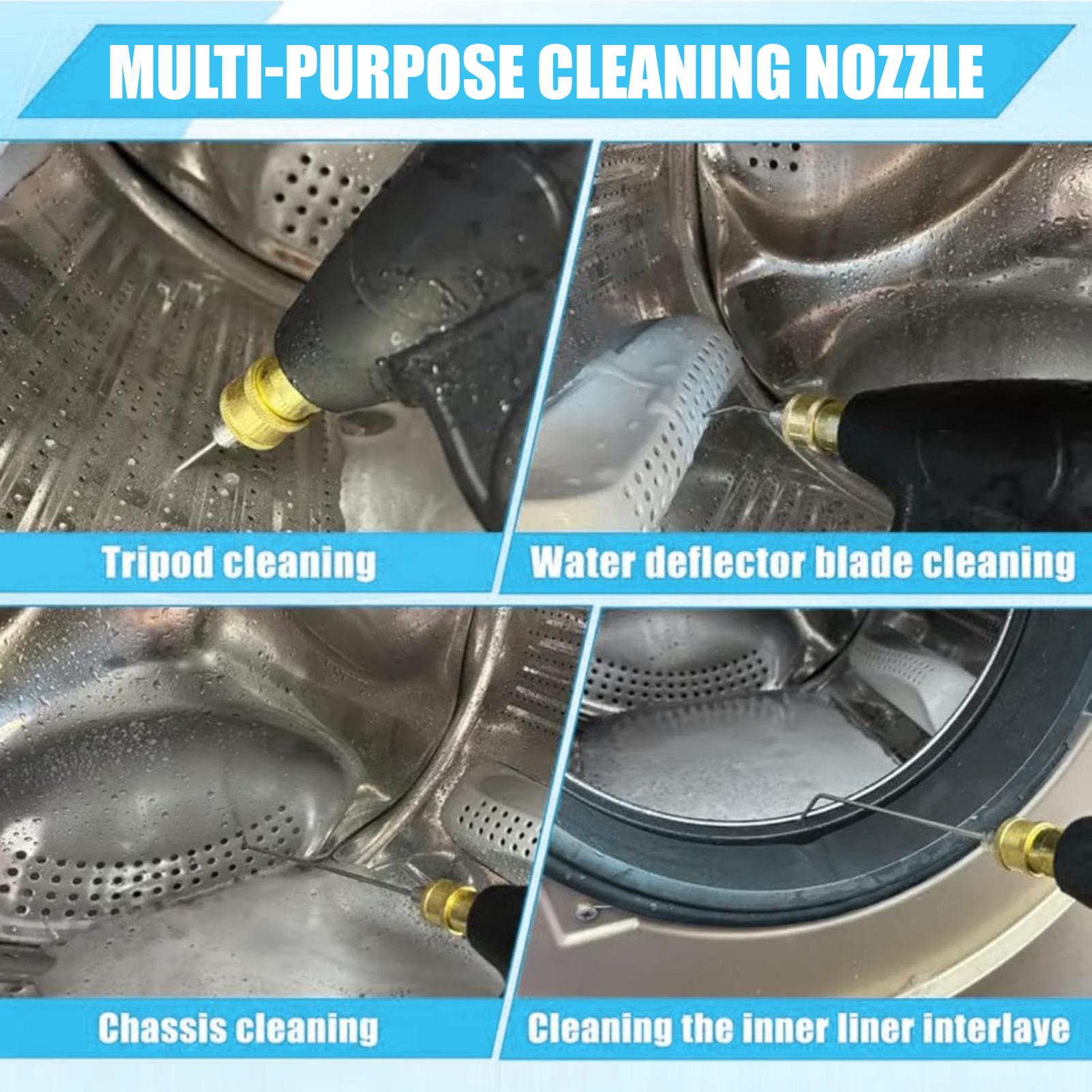 High-Pressure Washer Nozzle Kit Quick Connect System Cleaning Nozzle AC Stainless Steel Extension Wand Multi Spray Modes for Washing Machines Air Conditioners Water Heaters