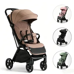 Lightweight Baby Stroller, Widened Sunshade with Zipper, Foldable Stroller Infant, One-touch Collection, Adjustable Backrest, Breathable Mesh, Easy to Carry, Suitable for Travel