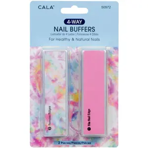 Cala 4-Way Nail Buffers: Marble-Lous (2PC)