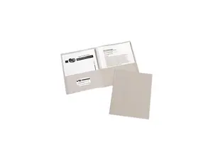 Avery Two-Pocket Folders, 25 Folders, Gray (47990)
