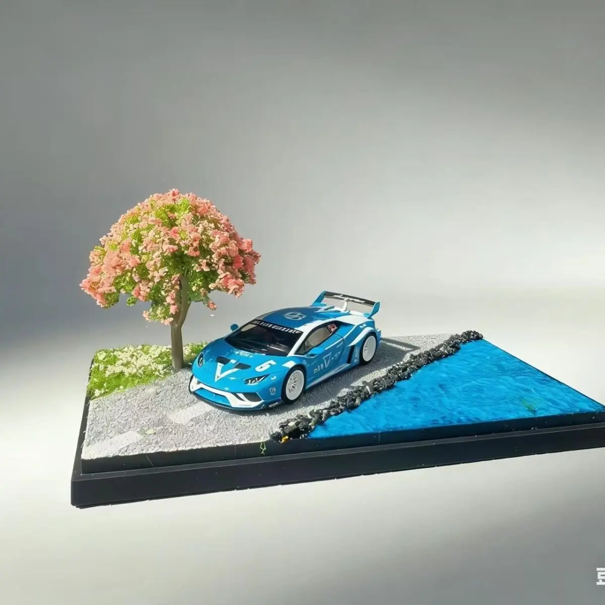 Coastal Road Handmade 1:64 Scale Diorama Display Case For Diecast Car