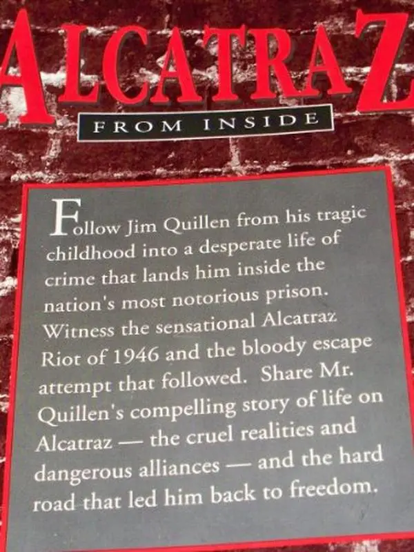 USED Book - Alcatraz from Inside: The Hard Years 1942-1952 by Jim Quillen (Paperback) - english