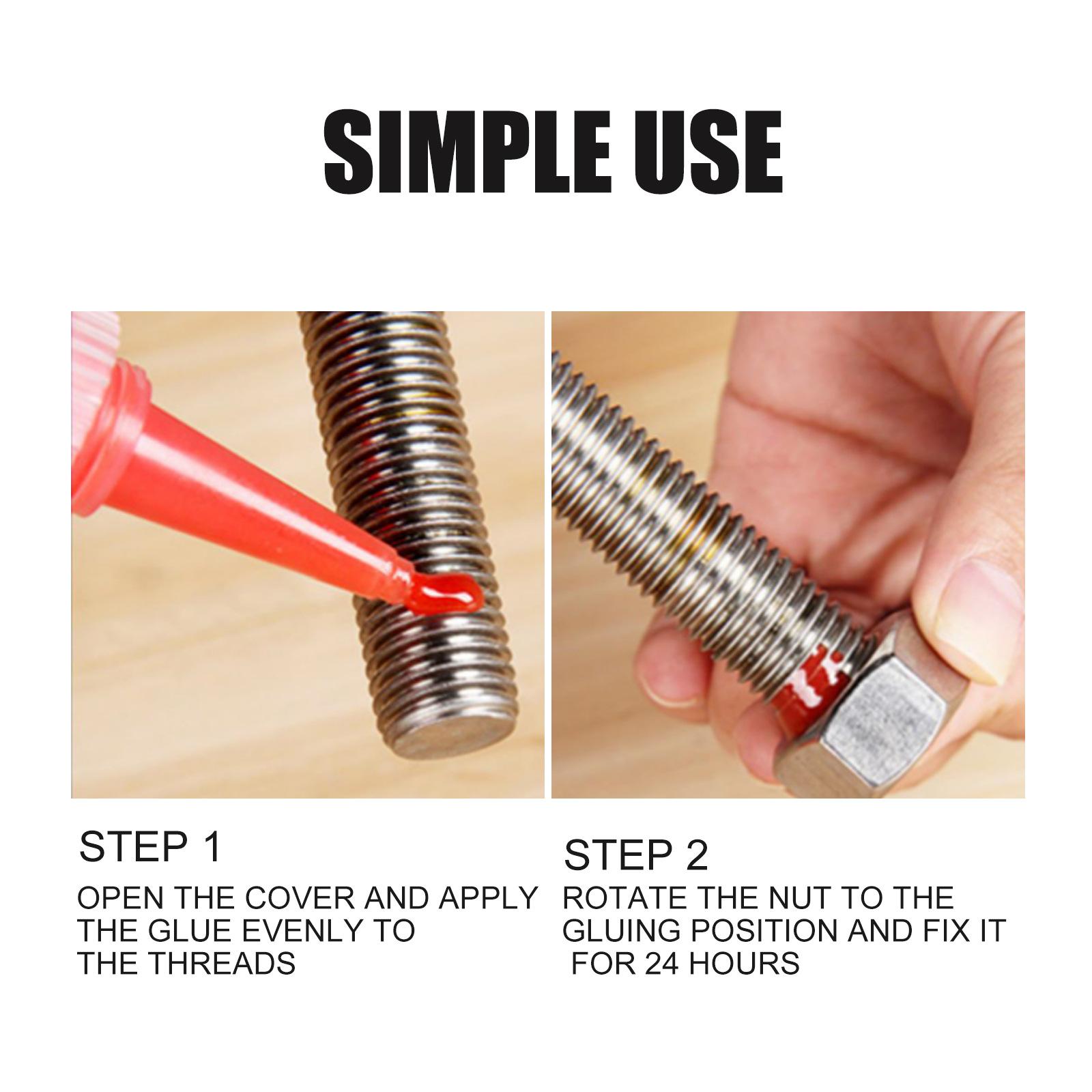 Jue-Fish Thread Sealant – Liquid PTFE Thread Locker, Anaerobic Pipe Thread Sealant, Anti-Loosening & Leak-Proof Adhesive