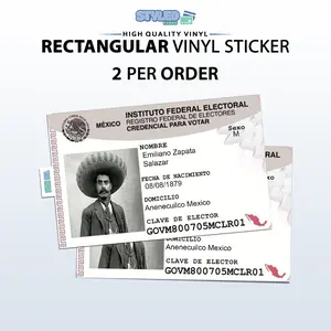 Zapata rectangular vinyl sticker