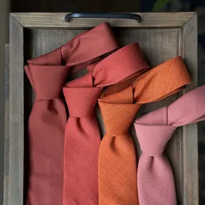 Burnt Orange + Cinnamon Neckties, Bow Ties, Pocket Squares for ALL AGES