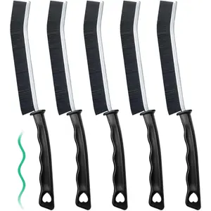 5 Pcs Crevice Cleaning Brush Multifunctional Hard Bristle Gap Cleaning Brush Tool, Gap Brush Suitable for Bathrooms, Kitchen Surfaces, Windows Groove and Faucets