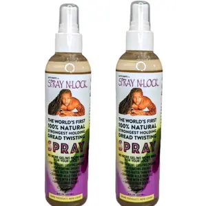 2 SPRAY N-LOCK Strongest Holding/Natural Loc Twisting Spray no gel no wax loc spray dread twisting products Haircare