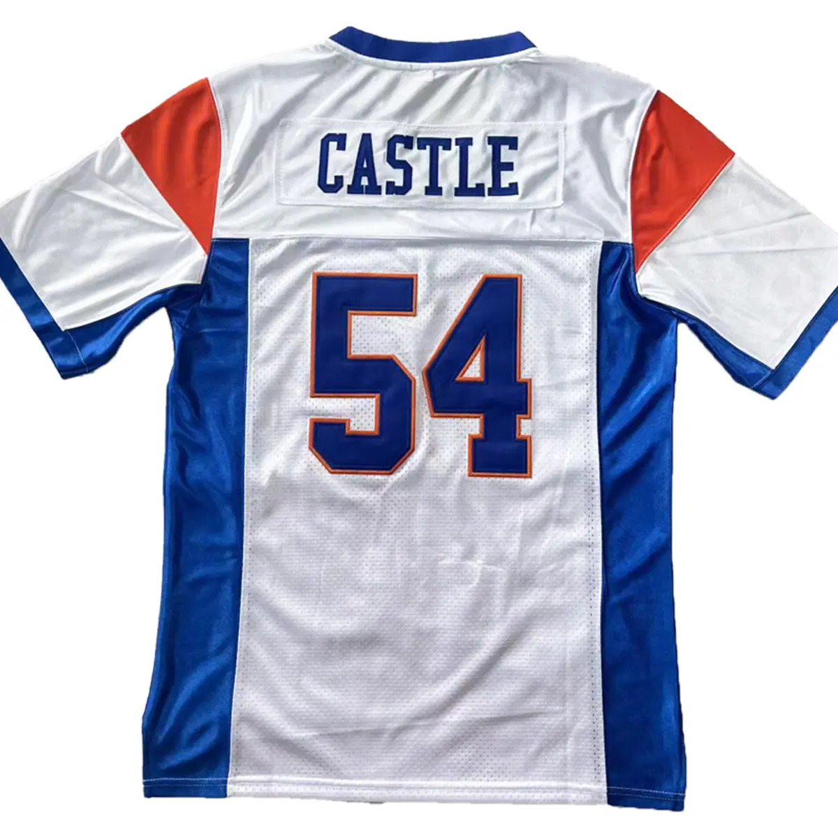 Football Jersey Blue Mountain State 54 Thad Castle Blue White