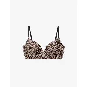 Zero Edge Wireless Push-Up Bra Leopard