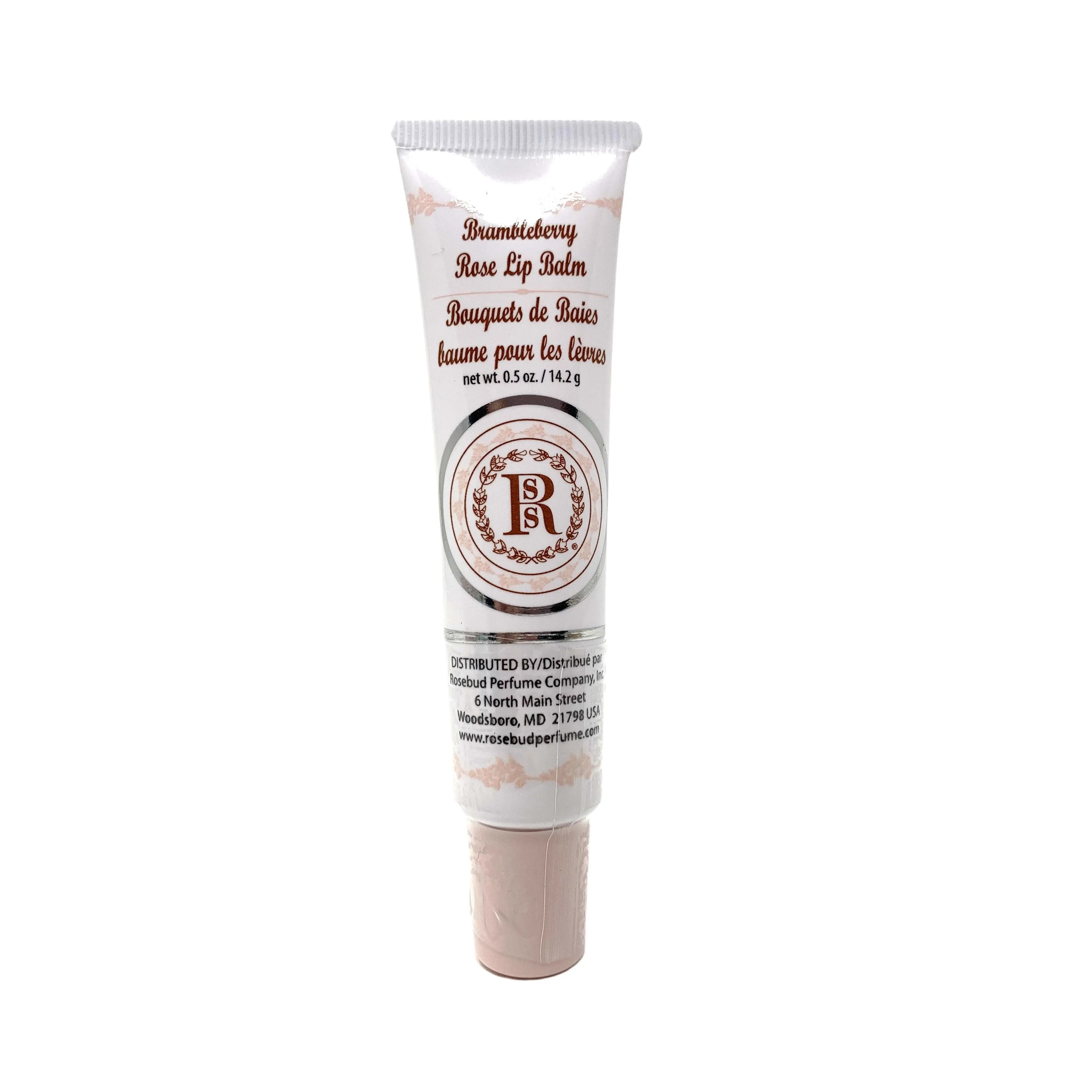 Rosebud Perfume Co. Brambleberry Rose Moisturizing Lip Balm - Gentle, Hydrating Lip Treatment with Natural Oils, 0.5 oz Strawberry-Scented Moisturizer Tube