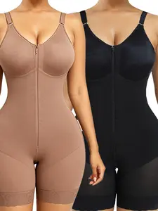 Women’s Fajas Colombianas shapewear Tummy Control Butt Lifter Shaper with Zipper Crotch detachable shoulder strap colombian comfort ultra stretch fabric breathable fit design girdles for dresses shortbodysuit jumpsuit corset waist trainerscompression lace