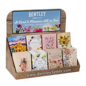 250 Piece Florist Favor Seed Packet Retail POS Corrugated Display