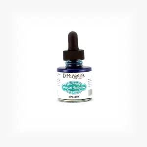 Dr. Ph. Martin's Spectralite Private Collection Liquid Acrylics (28PC) Arcylic Paint Bottle, 1.0 US fl oz, Aqua, 1 Bottle