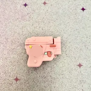 Pink Cute Cat Gun Case for AirPods- All sizes