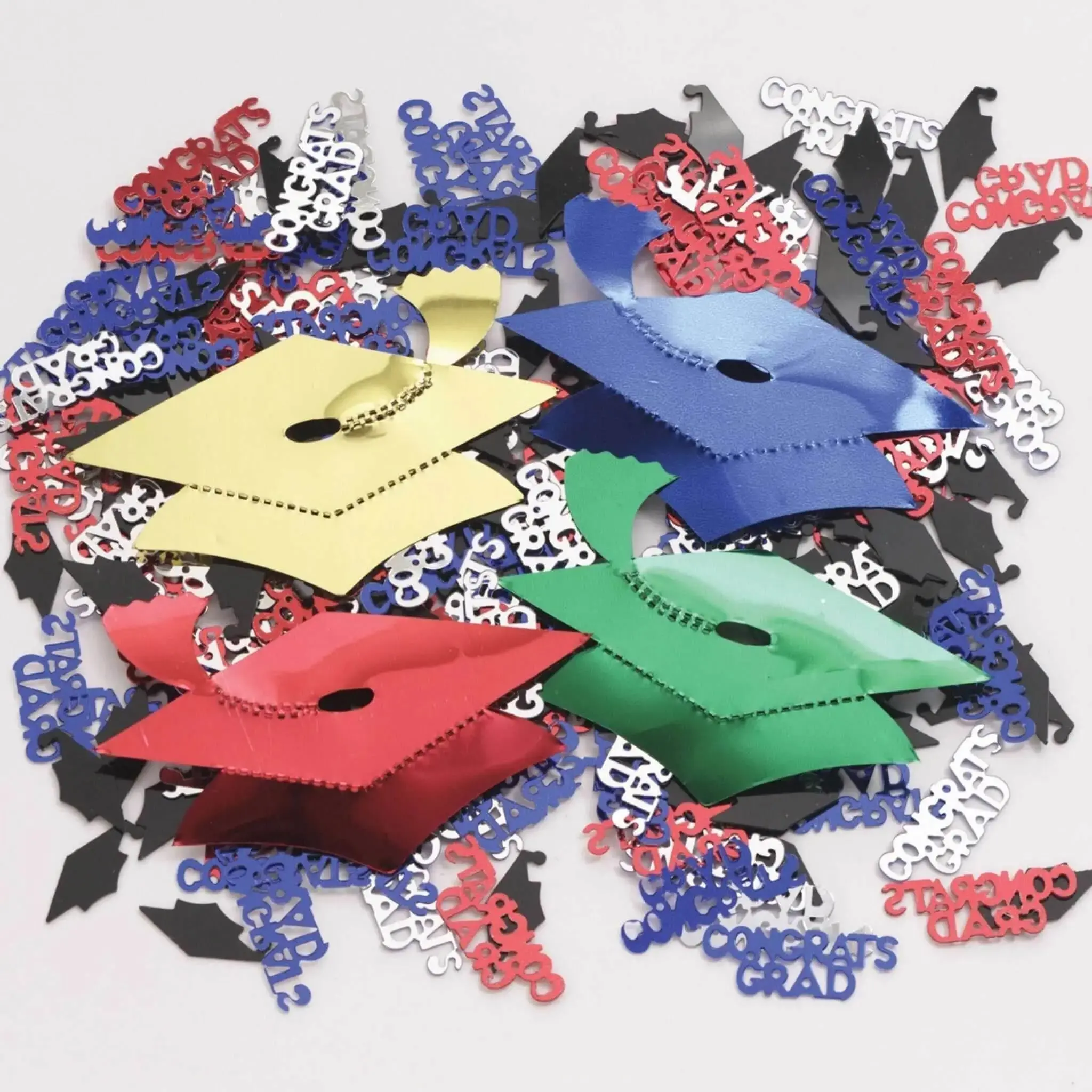 Mortarboard Graduation Confetti - Assorted Colors