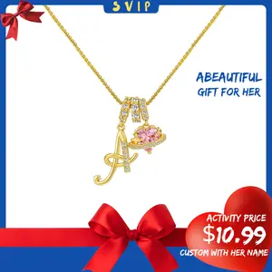 A–Z Letter Necklace – Custom Personalized Name Pendant, Fashion Jewelry for Women & Girls, Elegant Gift Accessories, Latest Design with Exquisite Craftsmanship