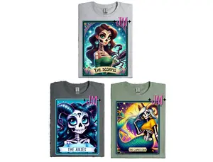 Zodiac Tarot Cards Solid Color SHIRT