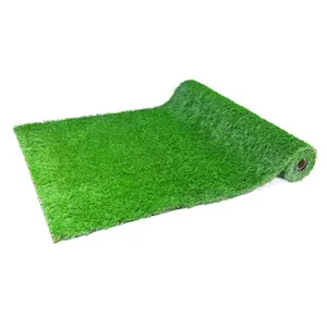 (2-Pack) 3.3FTx10FT Realistic Thick Artificial Grass Rug with Drainage Holes, Synthetic Astroturf Carpet for Dogs, Indoor Outdoor Garden Home Improvement Landscape Mat