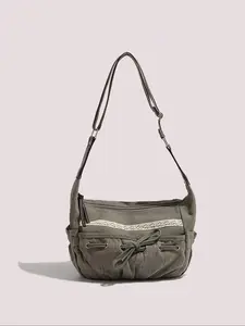 2026 New Sweet Ballet Bow Clutch Purse, Women's Crossbody Shoulder Bag, Quilted Crossbody Bag, Casual Commuter Tote, Student School Bag, Versatile Handbag