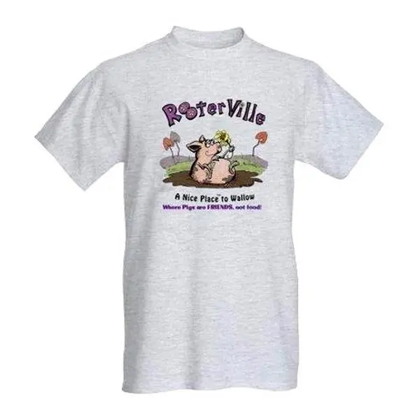 Rooterville's Nice Place to Wallow T-Shirt- Unisex, Heather Gray