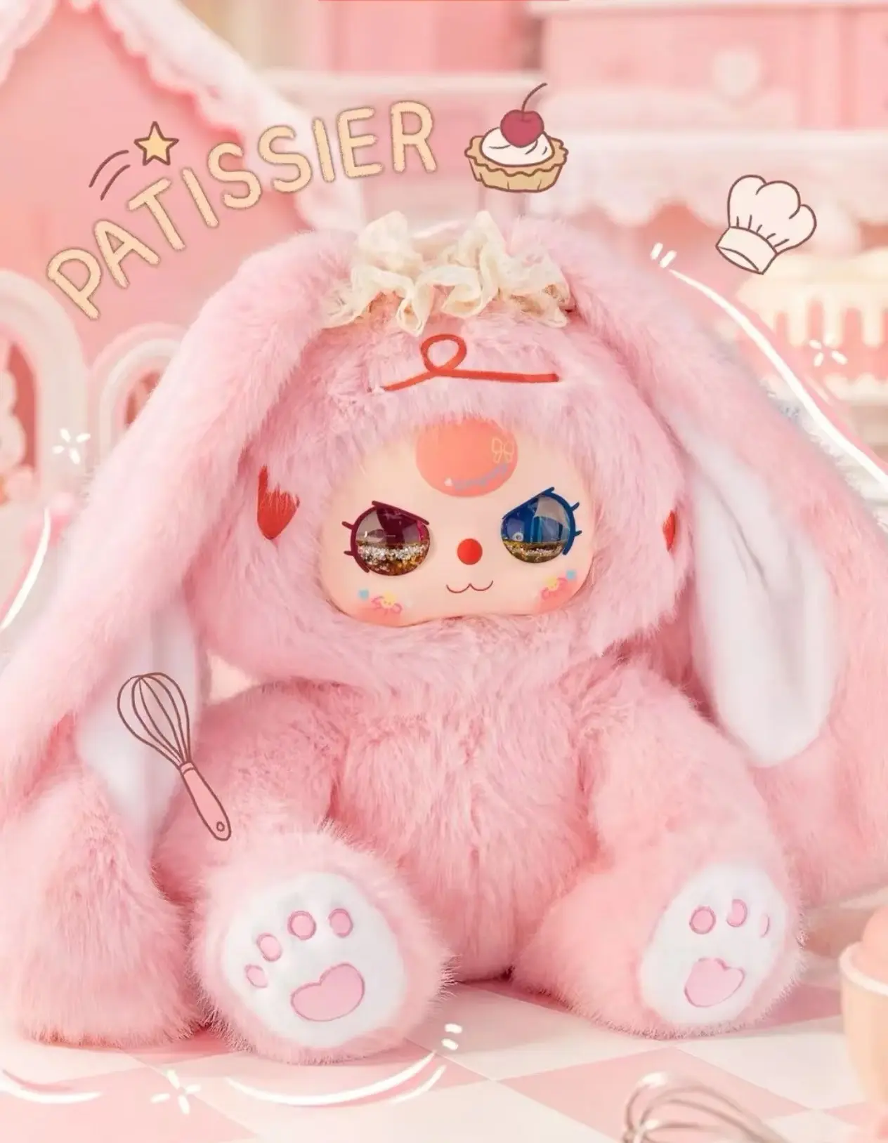 Baby Three PInk Bunny 1000% Plush