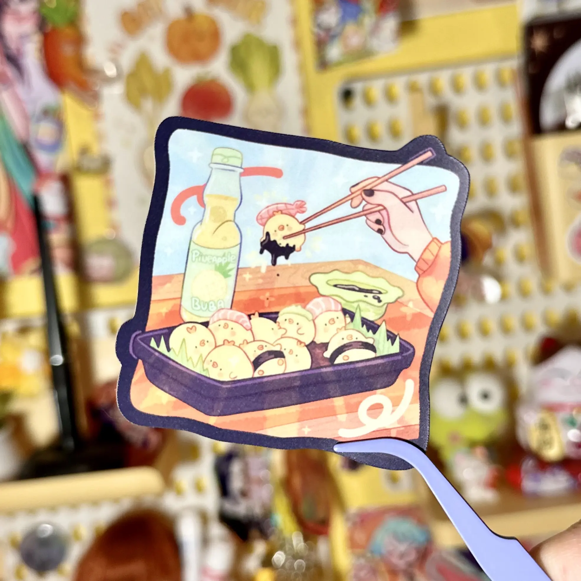 Sushi Pipa Vinyl Sticker!