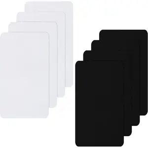 8 count Nylon Repair Patch Self-Adhesive  Lightweight Repair Patch for Clothing Down Jacket Tent Cloth Bag(Black, White)