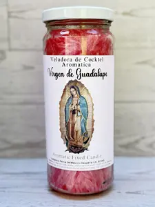 Virgen de Guadalupe Veladora Aromática / Virgen Mary Aromatic "Palm Wax Candle"