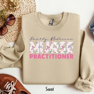 Family Medicine CRNP Shirt Nurse Practitioner Crewneck Coquette Bows Gift Nurse Practitioner Certified Registered Nurse Shirt WFamilMedic