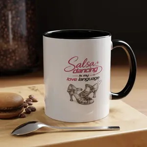 Salsa Dancing is My Love Language Mug | Accent Coffee Mug 11oz 15oz