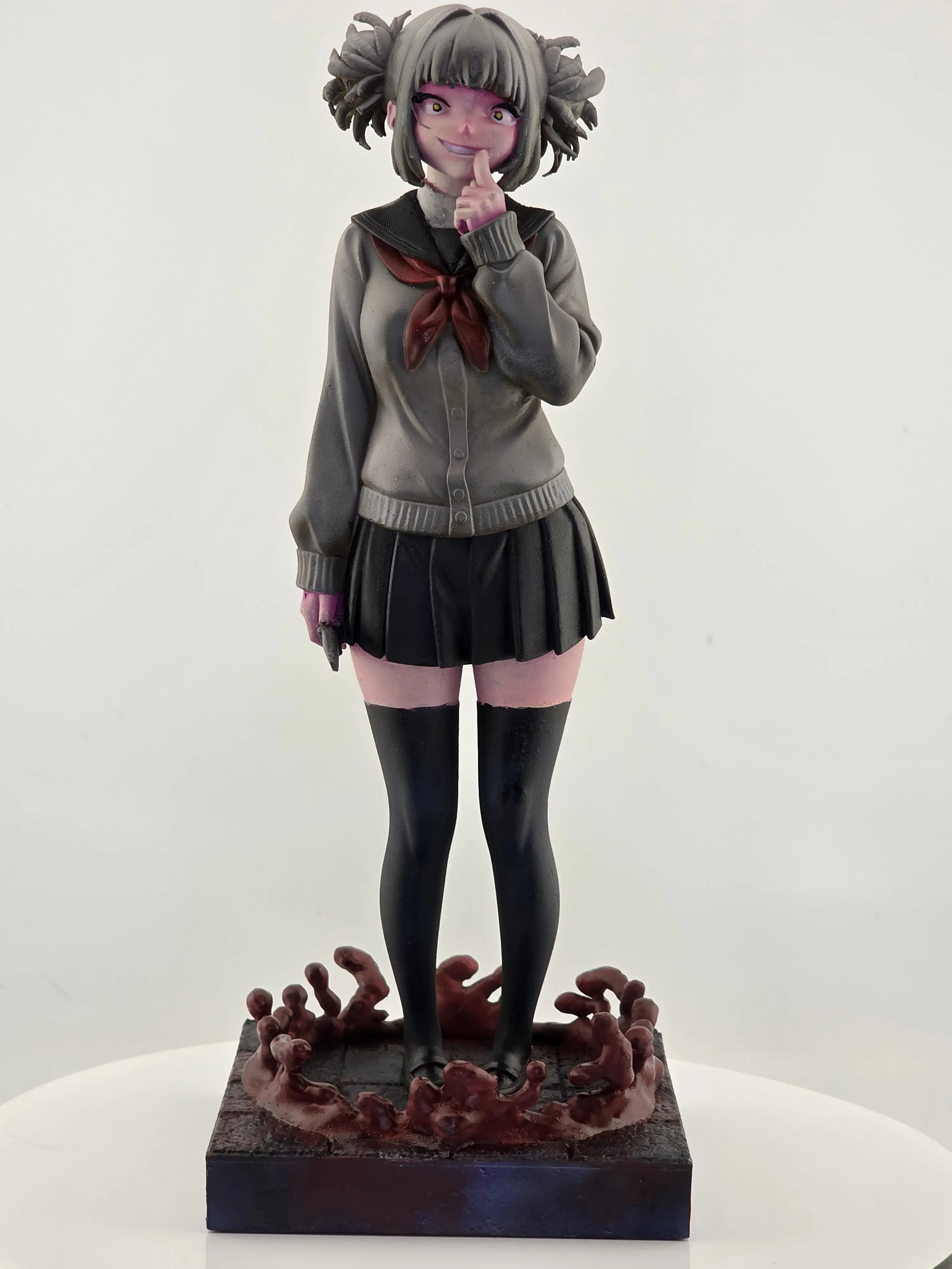 Chaos & Crimson: Toga Himiko Yandere Creepy Cute Artisan Sculpted 3D Decor Character Toy Figurine, Ideal for Anime Gift Ideas, Character Toy Figurines
