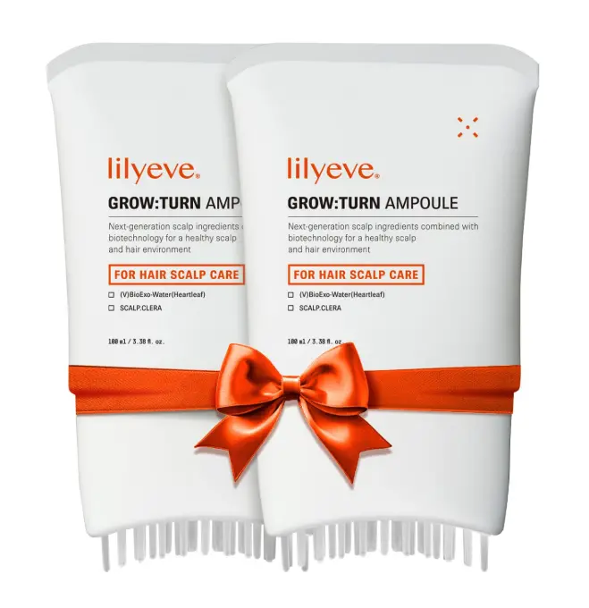 Lilyeve Growturn Hair Growth Serum with Built in Brush 2pcs for Hair Growth & Thickening Thicker Stronger Hair Strengthening Hair