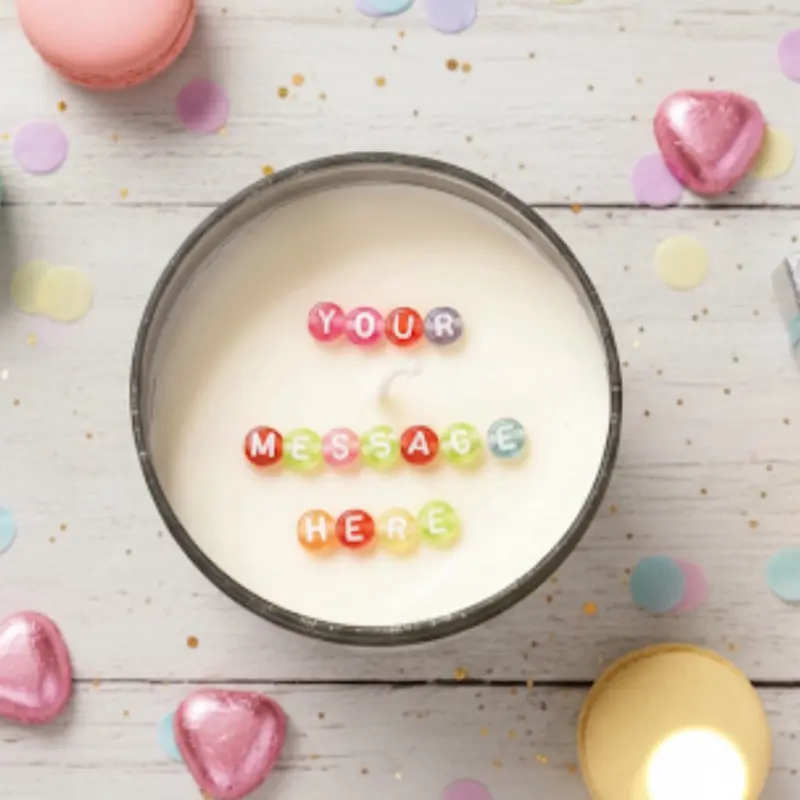 Secret Message Candles Customizable Personalized Aroma Household Candle for Romantic Atmosphere & Versatile Gifting