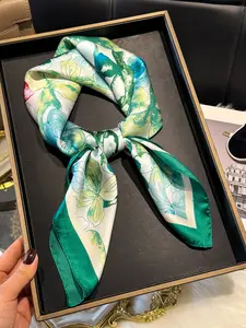 Women's Geometric Patterns All-Over Printed Scarf, Breathable Multifunctional Headband/bandana/scarf/purse Accessory, Casual Daily Style