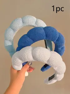 Women's cloud shaped headband, simple and cute Soft headband, hair compression and washing headband, makeup, shower, bath hair compression headband, home good item, daily casual hair accessories