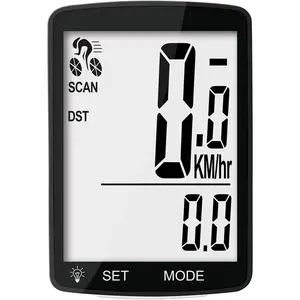 , 20 Multi-Functions, Real  Bicycle Speedometer, Cycling Odometer with 3'' Large LCD Display(Simple to Read), Easy to Use