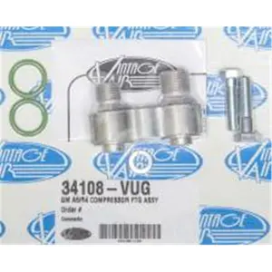 212 MAIN Vintage Compressor Fitting Assembly, Male Ports, Natural Finish, Sports Collectibles Accessory