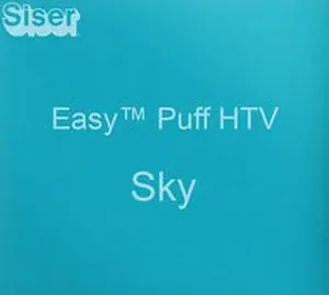 Siser Easy Puff 12" HTV - Sky, for Lettering, Textured Look Designs, Garments, and Designing Clothes (DIY Scrapbooking & Stamping Craft Supply)