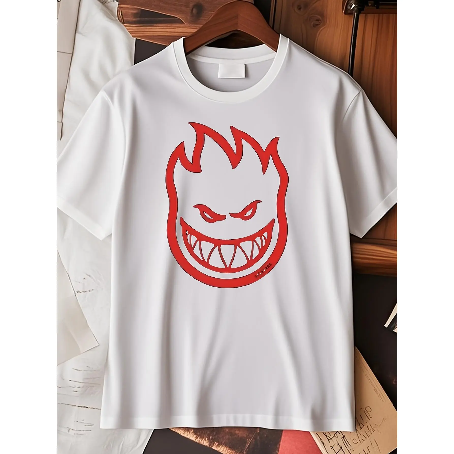 Spitfire Bighead Skateboard T-Shirt [Large] Black/ Red