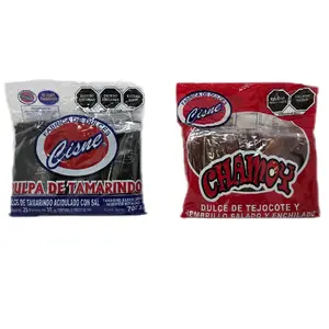 Cisne Pulpa de Tamarindo and Chamoy - Sweet Tamarind Acidulated With Salt 20 Pieces Bag