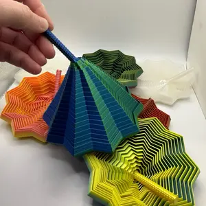 Expanded Sensory Fidget Star With Handle - Hypnotizing sound and visual effect.medium