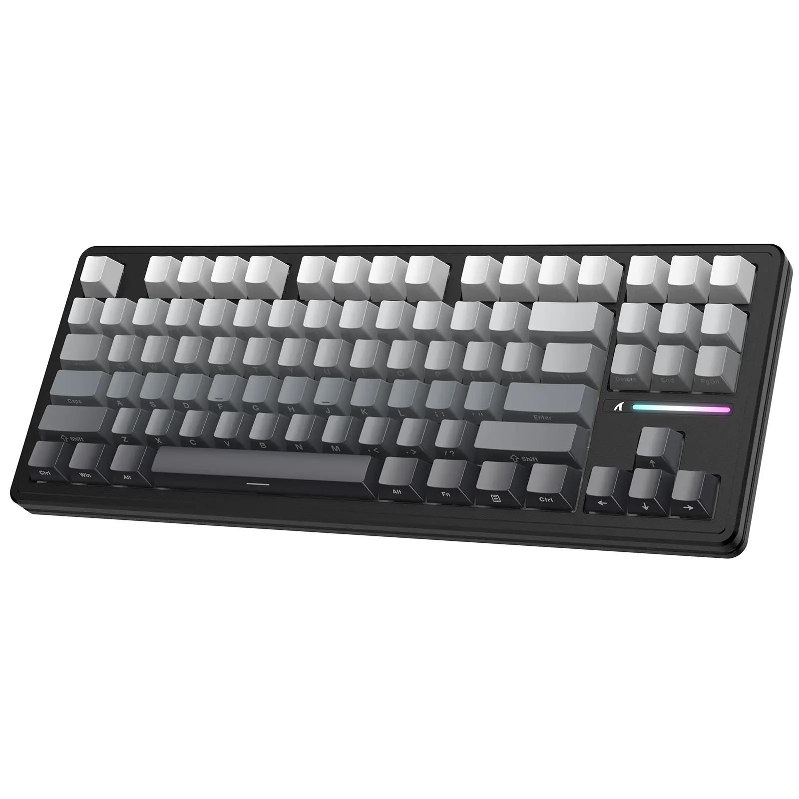 ATTACK SHARK M87 PRO TKL Mechanical Gaming Keyboard - Wireless Tri-Mode BT/2.4G/USB-C, Hot-Swappable White Jade Switches, Gasket Mounted, RGB Backlit, PBT Keycaps for PC/Mac tiktokshopbacktoschool