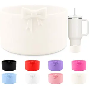 Bow Protective  Boot,Compatible with  Cup 20/30/40Oz,for Hydroflask Boot 12-24Oz,More Bottles with 2.95in Bottom,for  Boot for  Cup Accessories ()