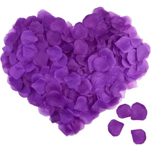 2000 count Artificial Silk Rose Petals for Wedding Party Favors Decoration and Vase  Decor Wedding Bridal Decoration. Purple
