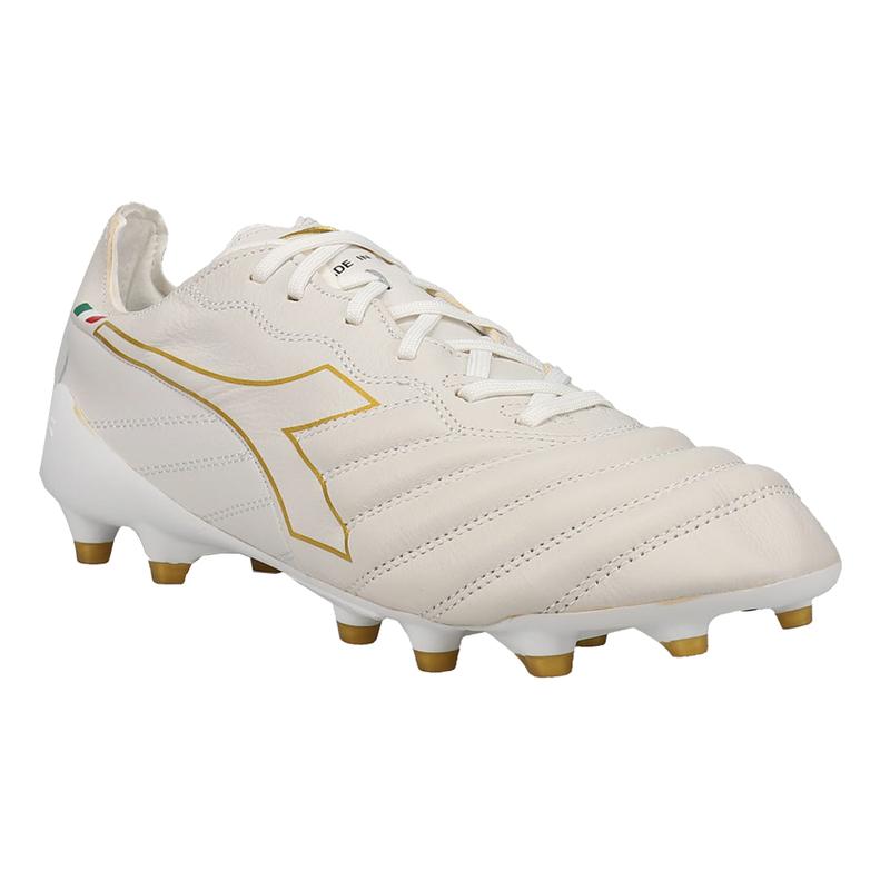 diadora Mens Brasil Elite Tech Italy Lpx Firm Ground Soccer Cleats Firm Ground - White