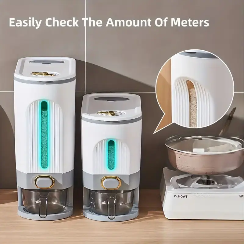 HomeHaven Automatic Rice & Grain Dispenser - Moisture & Insect Resistant, Ideal for Convenient Food Storage