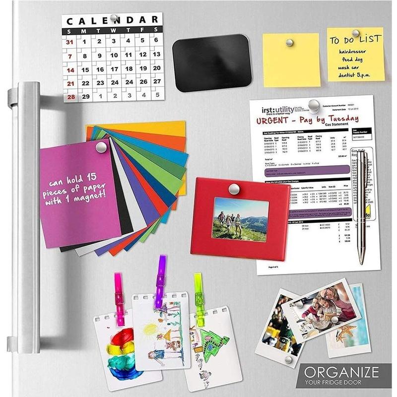 25 Pack Small Neodymium Magnets, Refrigerator Magnets – Strong Rare Earth Magnets for Whiteboard, Crafts, Kitchen Cabinet, Office & DIY Projects