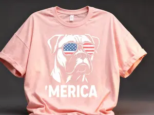 Boxer Dog 'merica Shirt _ Patriotic Dog Shirt _ 4th of July Shirt _ Usa Boxer Dog Shirt _ American Flag Dog Shirt _ Boxer Dog Owner Gift